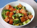 Chirashi saumon avocat