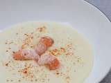 Crème de panais et langoustines