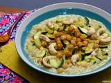 Curry de pois chiche au lait de coco et courgette