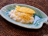 Mango sticky rice, riz gluant à la mangue