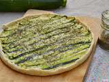 Tarte courgette thym chèvre frais