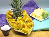 Ananas pané à la noix de coco