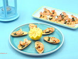 Coquilles crevettes en persillade
