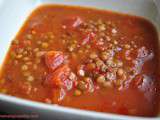 Fakes (soupe de lentilles et tomates)