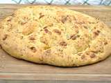 Fougasse lardons fromage au poivre