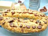 Fougasse tomates, chouriço et Beaufort