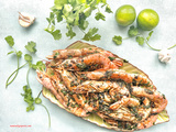 Gambas ail coriandre