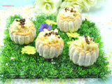 Mini charlottes crème pâtissière poire