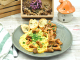 Oeufs brouillés girolles