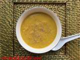 Soupe de petits pois courgettes carottes