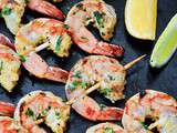 Brochettes de Crevettes aux Agrumes et Gingembre