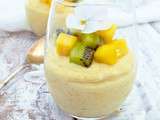 Mousse à la Mangue, Mascarpone et Noix de Coco