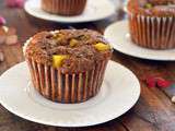 Muffins au Sarrasin, Ananas, Courgettes et Amandes