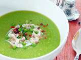 Potage aux Petits Pois Verts et au Cresson