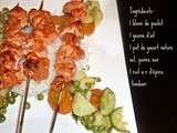 Brochettes de poulet tandoori