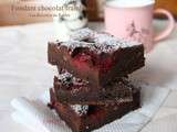 Fondant chocolat framboises