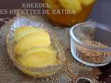 Kherdel , pommes en sirop aigre doux