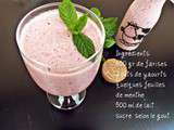 Smoothie aux fraises