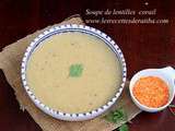 Soupe de lentilles corail