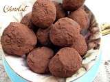 Truffes chocolat marron