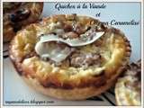 Quiches á la Viande et Oignon Caraméliser