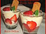 Verrines Gourmandes Fraises /Speculoos