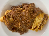 Pâtes au ragoût de viande