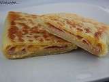 Naans jambon fromage