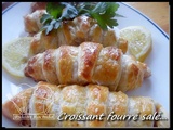 Croissant fourré salé