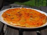 Tarte tatin aux abricots et romarin