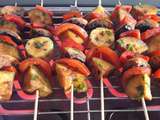 Brochettes de légumes – cuisson au Barbecue