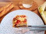 Lasagnes de courgettes et jambon