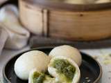 Bao au matcha et chocolat blanc