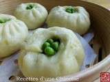 Baozi (brioche vapeur) aux petits pois et chorizo 红肠豌豆包 hóngcháng wāndòu bāo