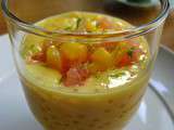 Crème de mangue avec pulpes de pomelo et perles de sagou 杨枝甘露 yángzhī gānlù