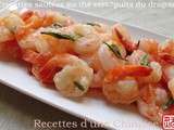 Crevettes sautées au thé vert  puits du dragon  龙井虾仁 lóngjǐng xiārén