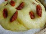 Gâteau de maïs avec les baies de Goji à la vapeur 玉米发糕 yùmǐ fāgāo