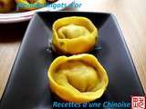 Raviolis lingots d'or 金元宝饺子 jīnyuánbǎo jiǎozi