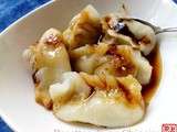 Zhong shuijiao / raviolis dans la sauce rouge de Sichuan 钟水饺 zhōng shuǐjiǎo