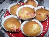 Muffins aux pralines roses