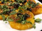 Salade d'oranges et olives noires (Maroc)