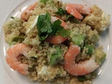 Salade de quinoa aux crevettes