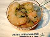 Cocktail de Crevettes roses sur Air France