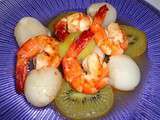 Gambas aux Fruits exotiques