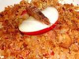 Mini Crumble aux Pommes et Crevettes grises