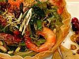 Panier de Crevettes roses en salade