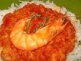 Rougail de Crevettes roses