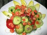 Salade composée aux mini Crevettes roses