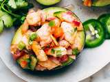 Avocats farcis aux crevettes