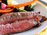 Bavette de bœuf marinée au vinaigre balsamique